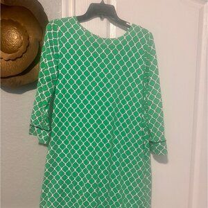 Tie Back Prep Dress- Kelly Green